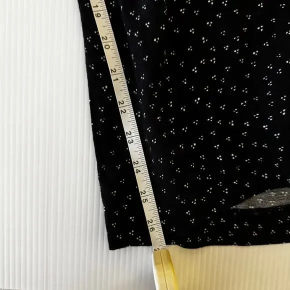 Anthropologie Skirted Wide Leg Pants Black Polka Dot Culottes Skirty Festival 8 - Picture 15 of 16